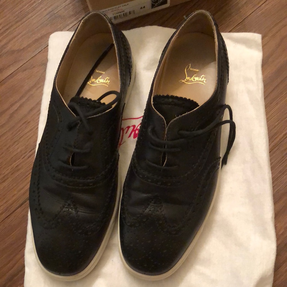 Men’s red bottoms , some wear